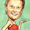 Pat Sajak dressed like Vanna White